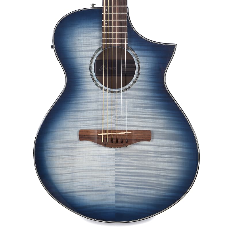 Акустическая гитара Ibanez AEWC400 AEWC Acoustic Guitar Indigo Blue Burst Gloss