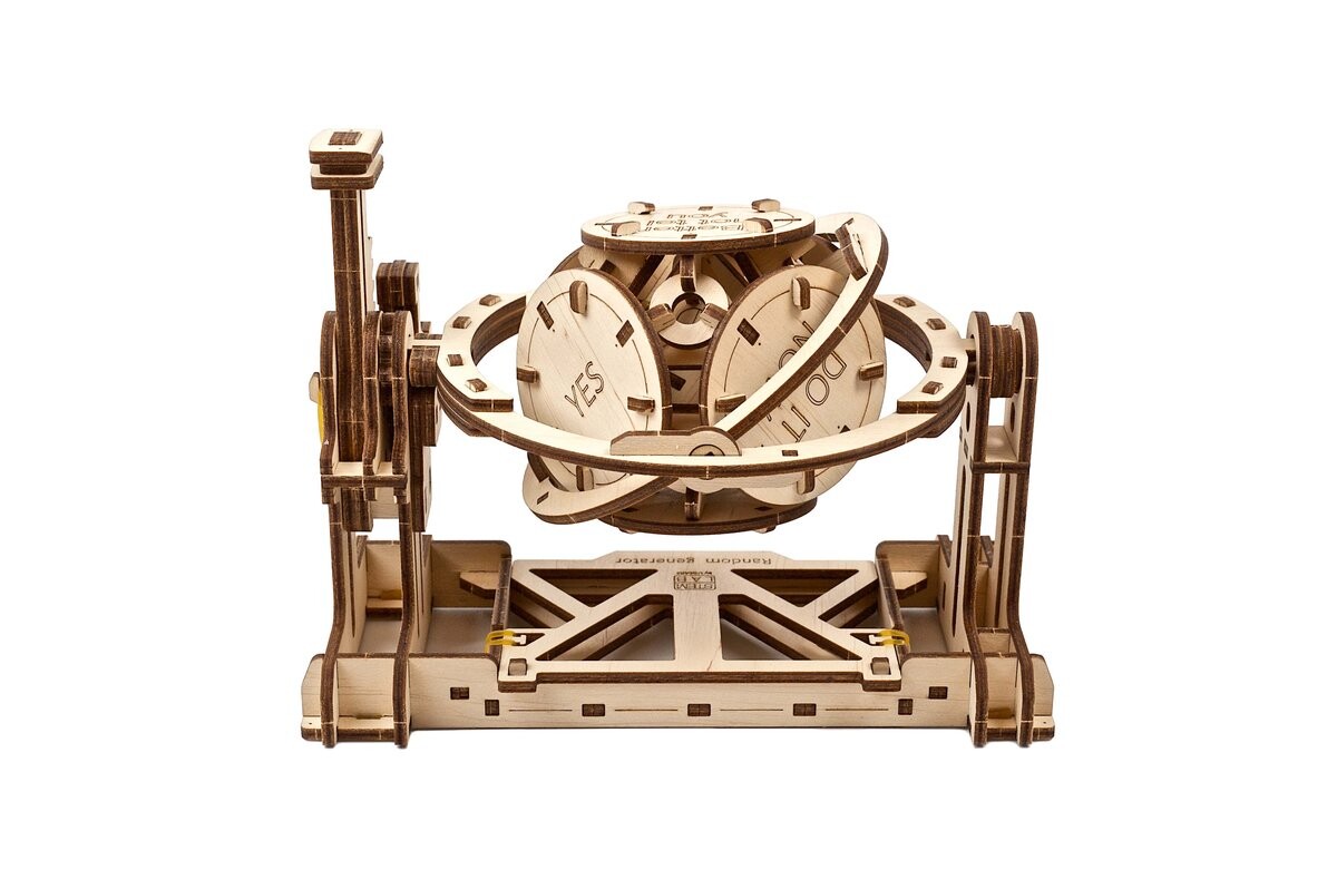 

Механический куб — ​​генератор случайных чисел DIY Ugears Stem Lab