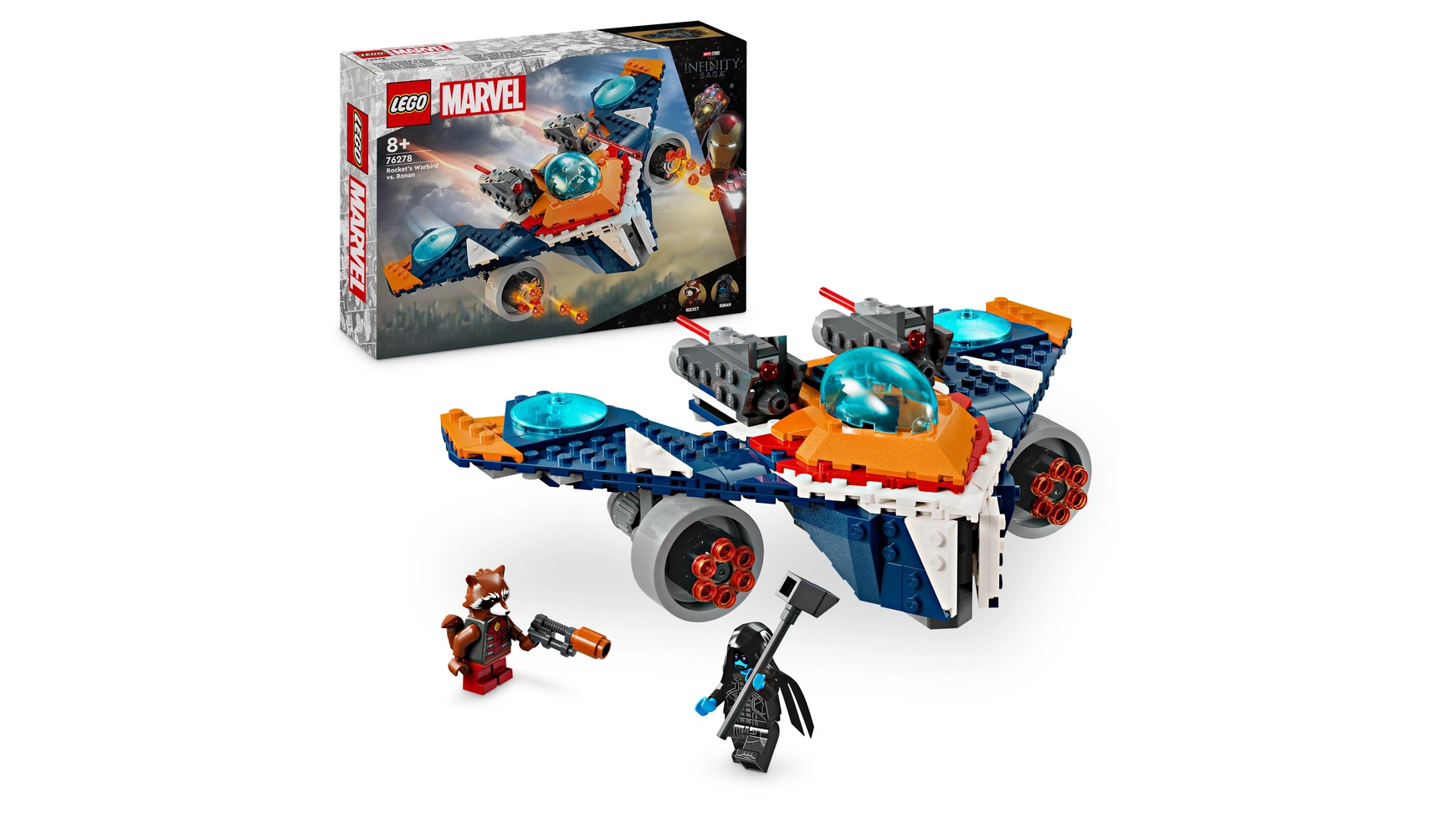 Lego Marvel Набор Ракеты Космический корабль против Ронана, игрушечный космический корабль