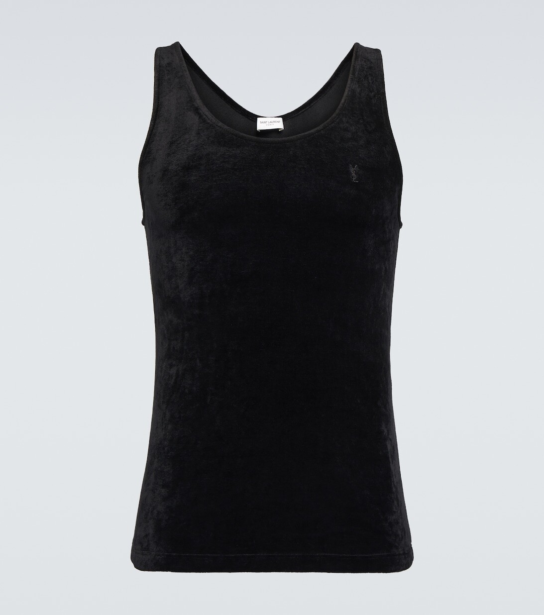 

Бархатная майка Saint Laurent, черный