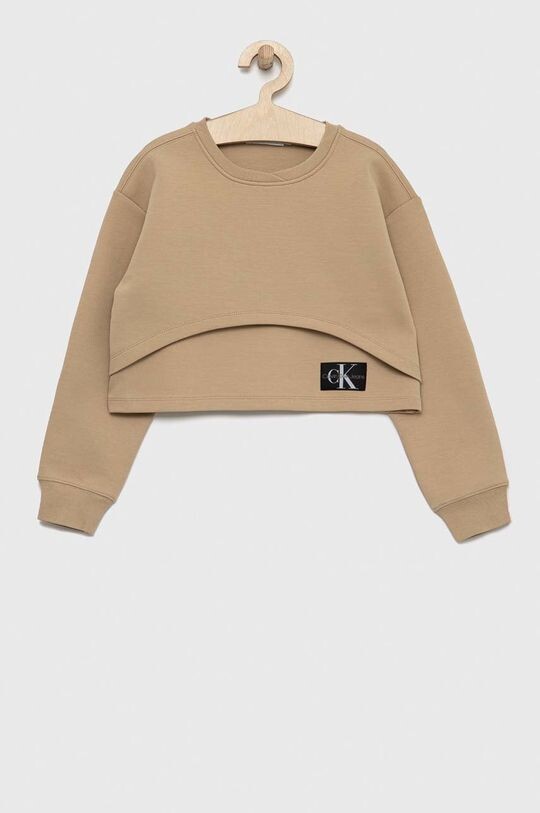 

Детская толстовка Calvin Klein Jeans, бежевый