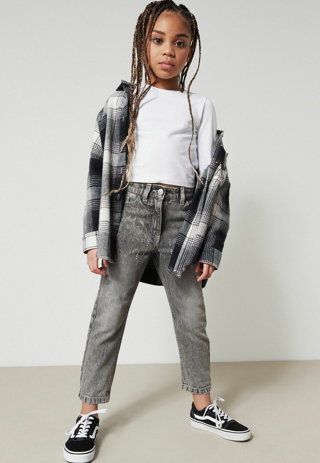 

Джинсы Tapered Fit Embellished Next, цвет grey