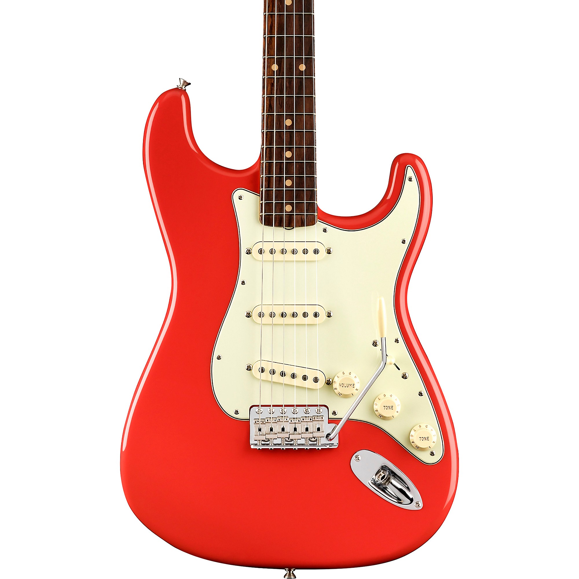 Электрогитара Fender American Vintage II 1961 Stratocaster Fiesta Red электрогитара fender american vintage ii 1961 stratocaster