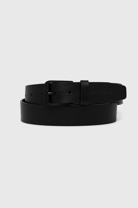 

Кожаный ремень Emporio Armani, черный