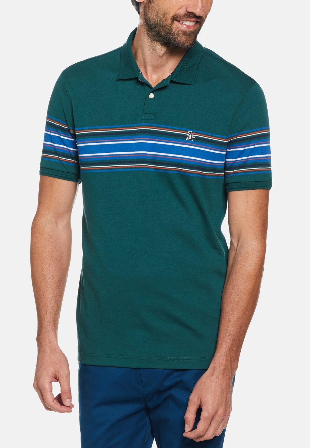 

Рубашка-поло CHEST STRIPE Original Penguin, цвет june bug