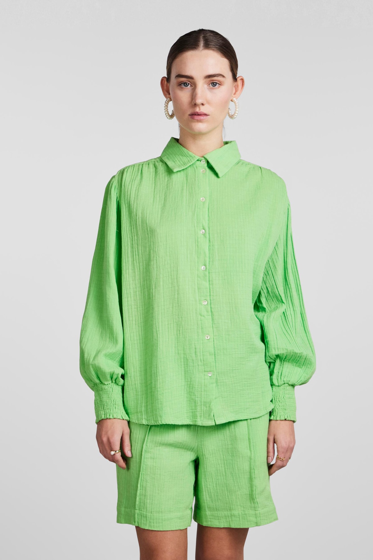 Рубашка – зеленая – стандартного кроя Y.A.S., зеленый