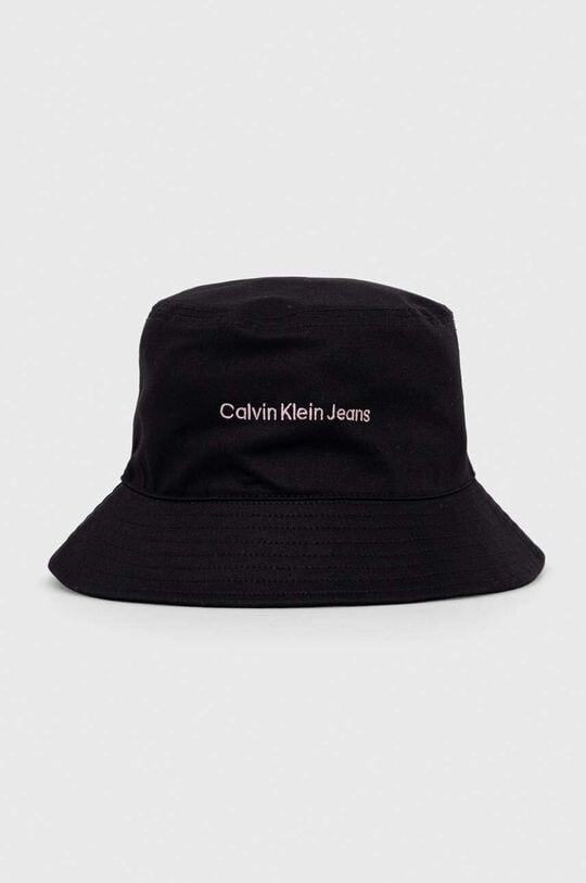 

Хлопковая шапка Calvin Klein Jeans, черный