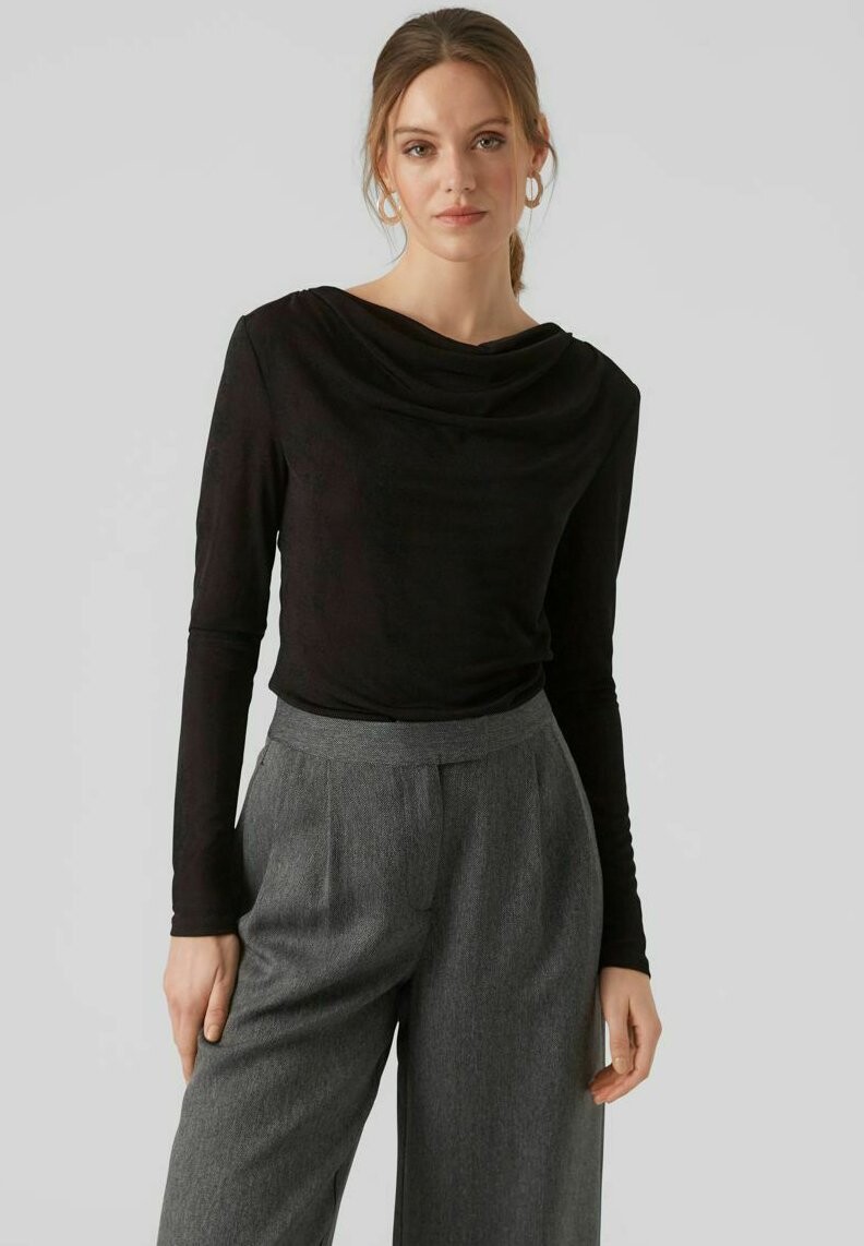 

Топ с длинными рукавами VMNARA Vero Moda, цвет black