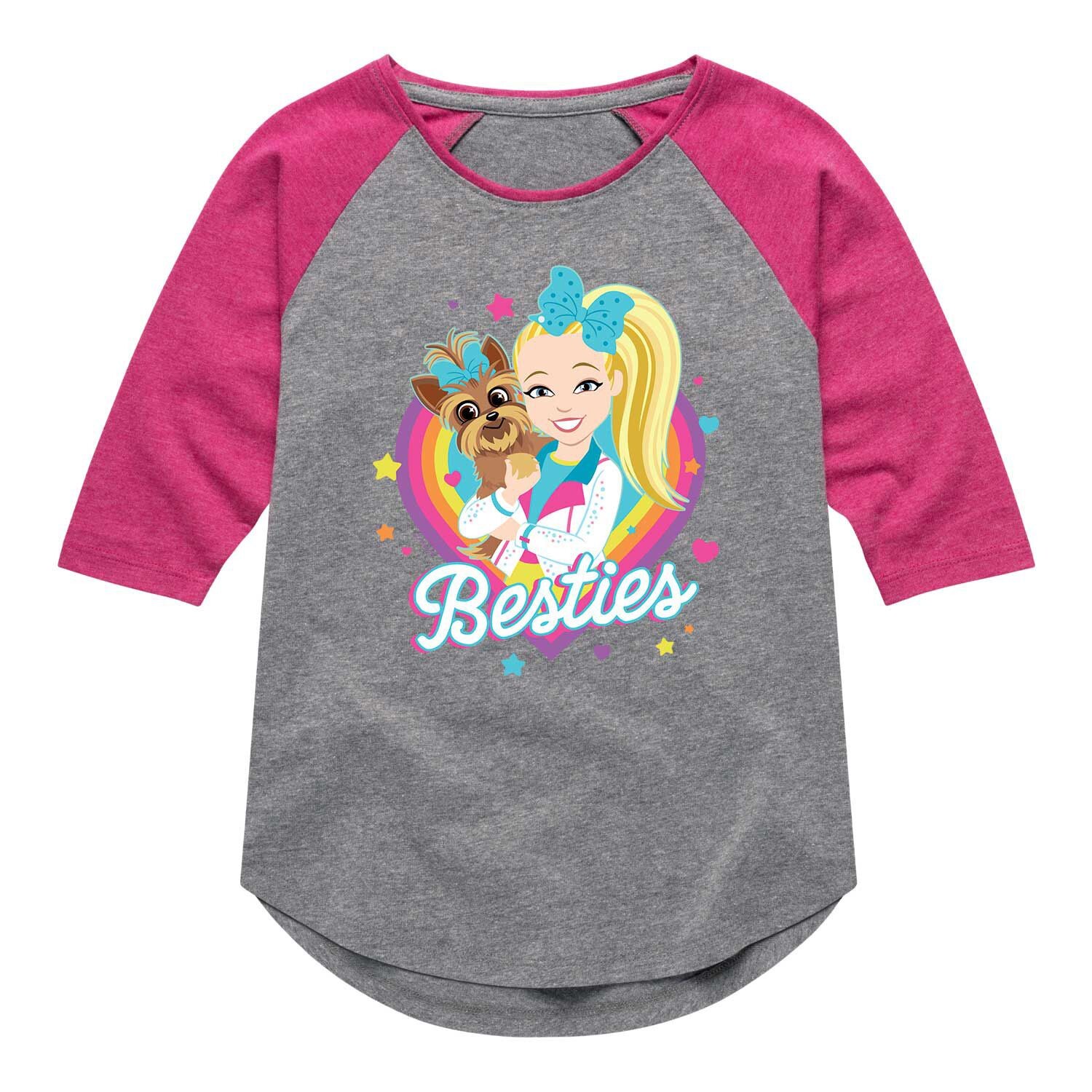 

Футболка реглан JoJo Siwa "Besties" для девочек 7–16 лет Licensed Character