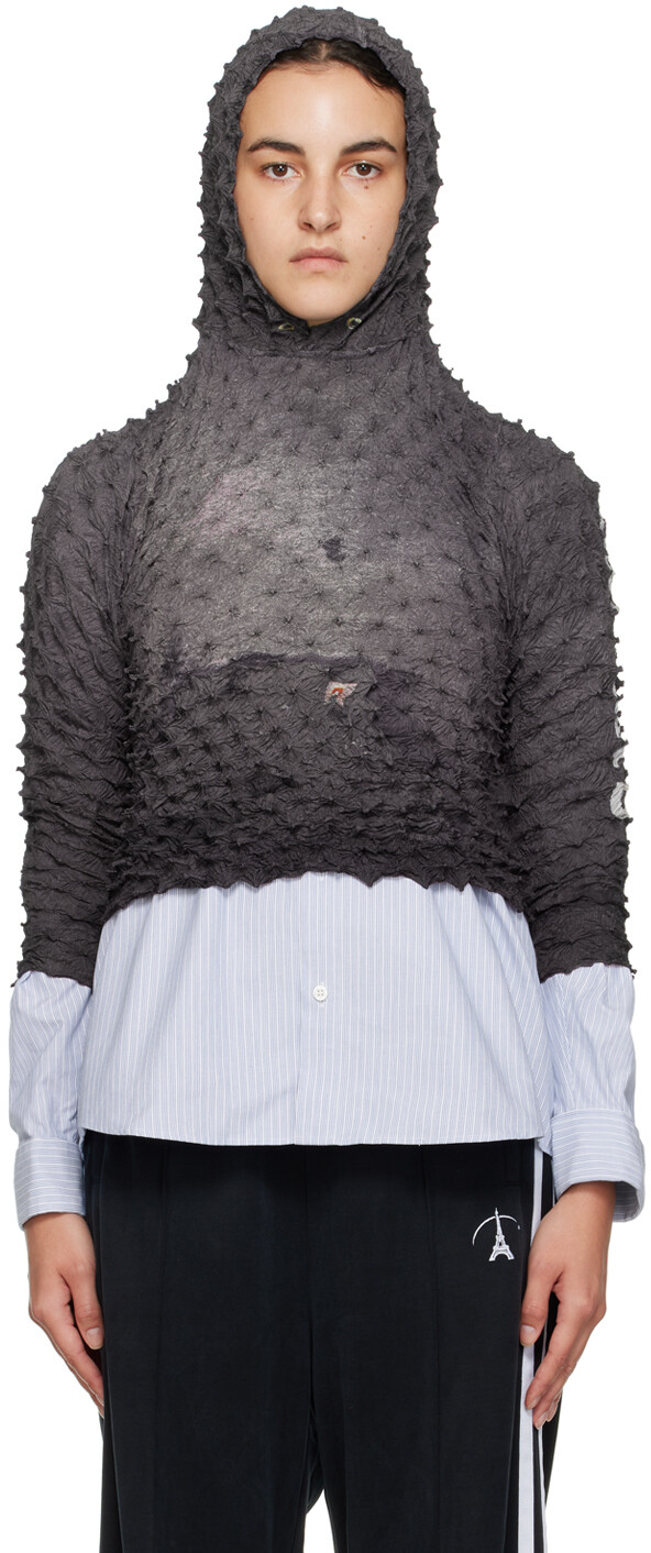 

Коричневый худи Шибори Doublet