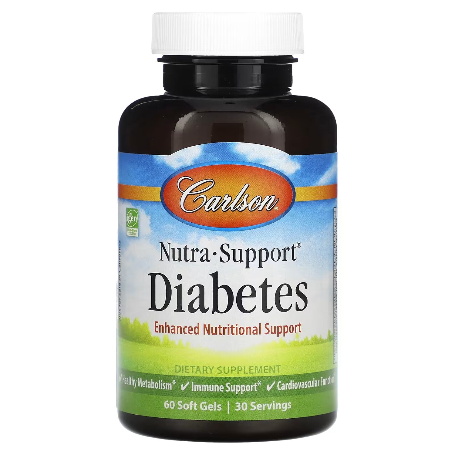 

Пищевая добавка Carlson Nutra-Support Diabetes, 60 мягких гелей