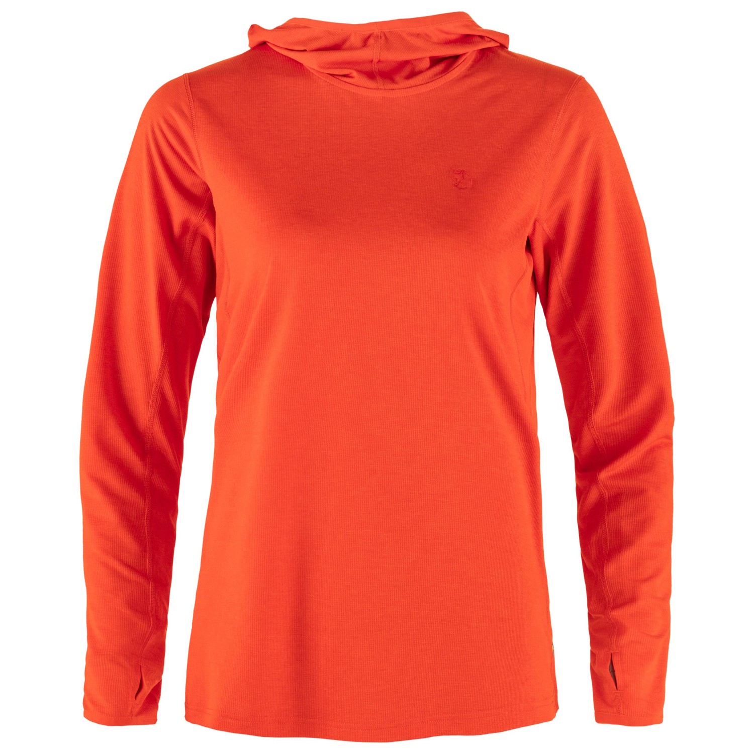 Функциональная рубашка Fjällräven Women's Abisko Sun Hoodie, цвет Flame Orange 2021 men s 3d hoodie black hoodie and red stitching with flame c letter cool outdoor flame print hoodie