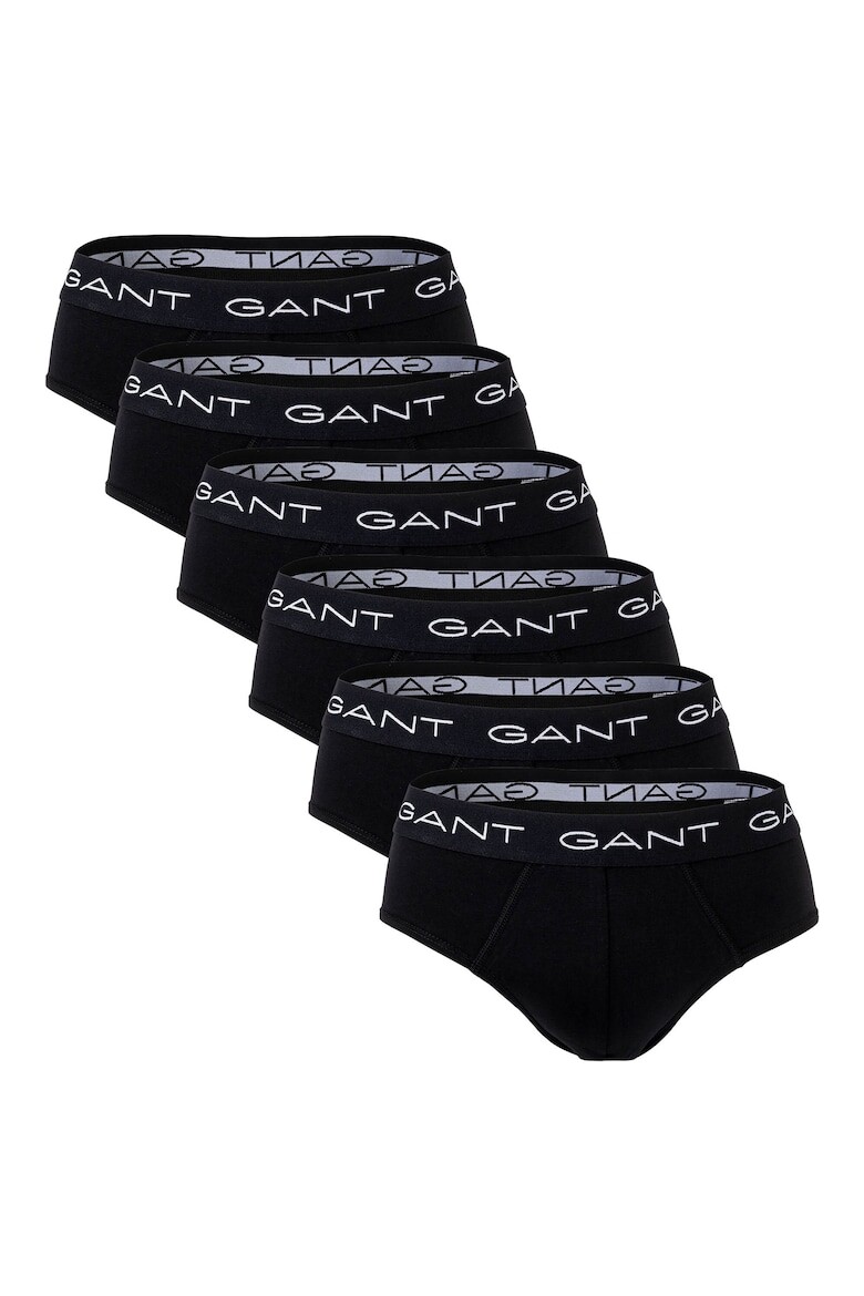 

Трусики с логотипом на талии - 6 пар Gant, черный