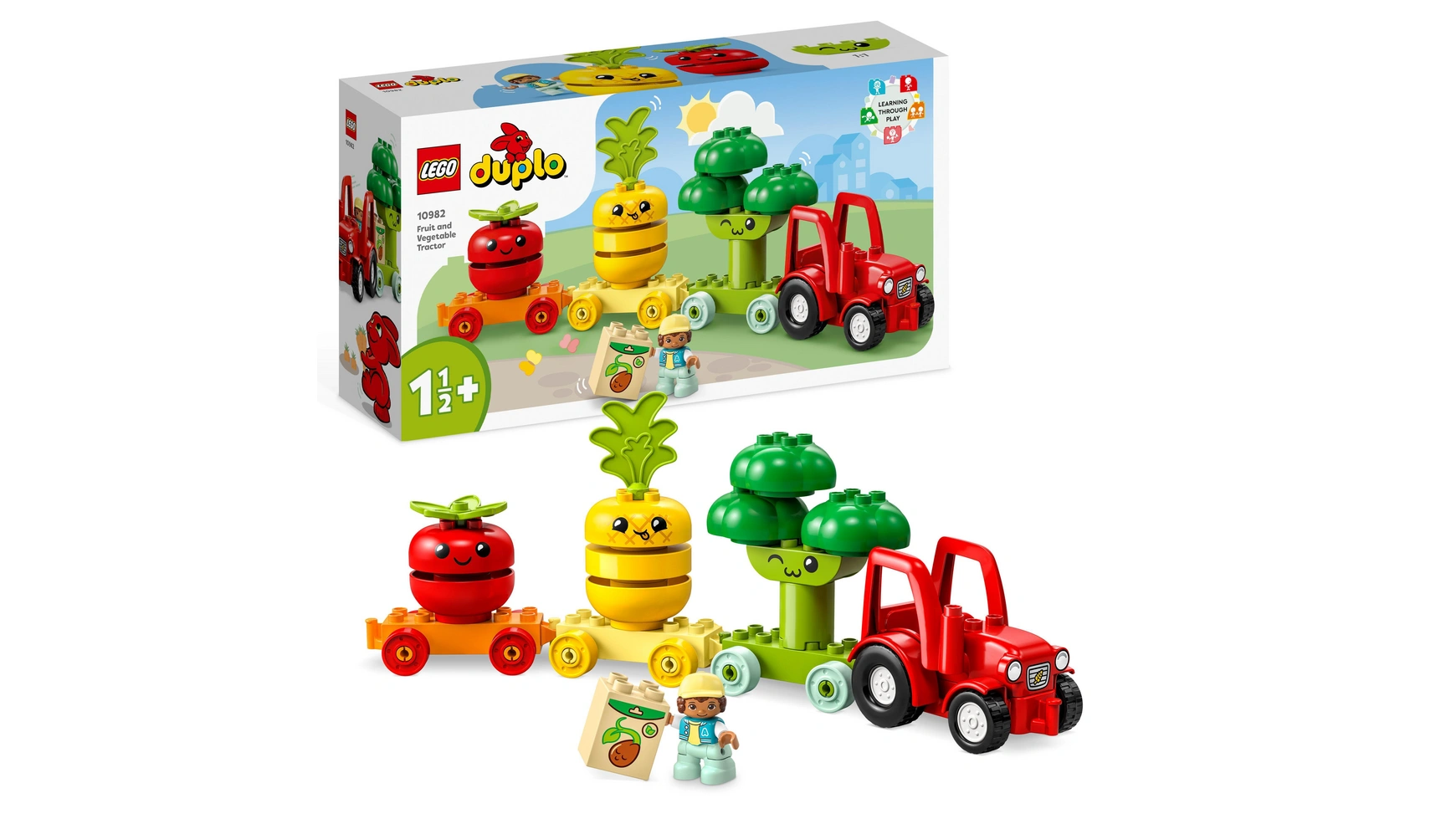 Lego DUPLO My First Игрушка для малышей Трактор с фруктами и овощами lego duplo моя первая увлекательная развивающая игрушка для сборки для детей от 1 5 лет и старше
