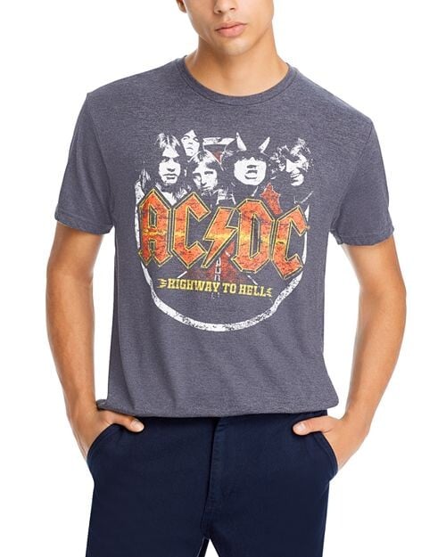 

Хлопковая футболка с рисунком AC/DC Highway Philcos, цвет Gray