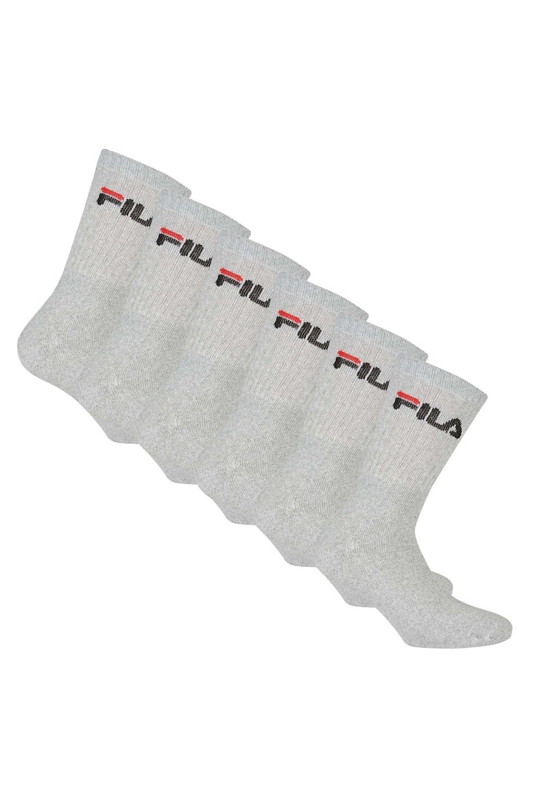 

Носки с логотипом, 6 пар Fila, серый