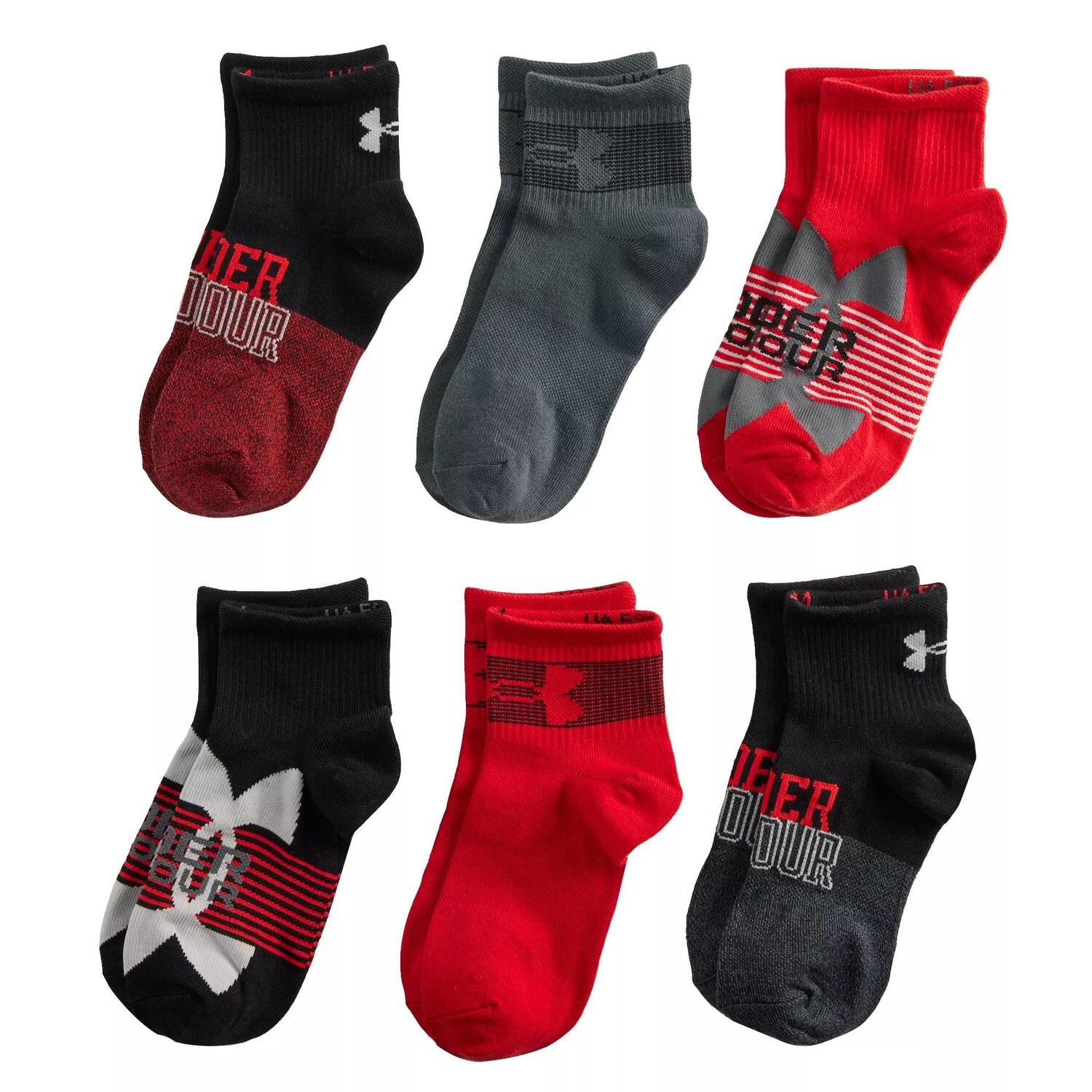 

Набор из 6 носков Essential четвертькроя Boys Under Armour Under Armour
