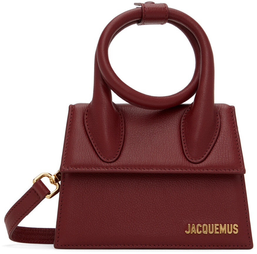

Сумка 'Le Chiquito Noeud Boucle' бордового цвета Jacquemus