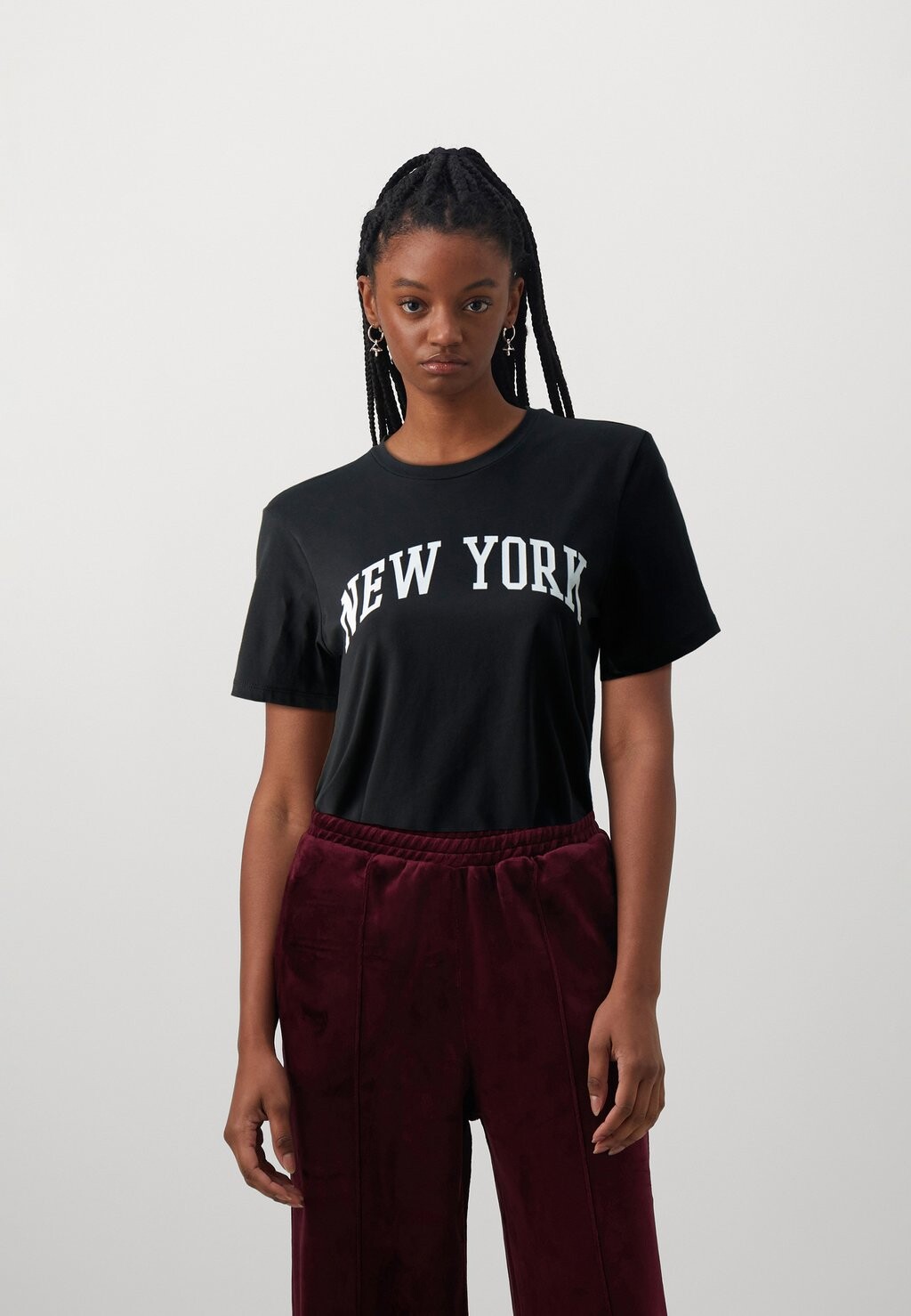

Футболка с принтом PCFREYA TEE Pieces, цвет black