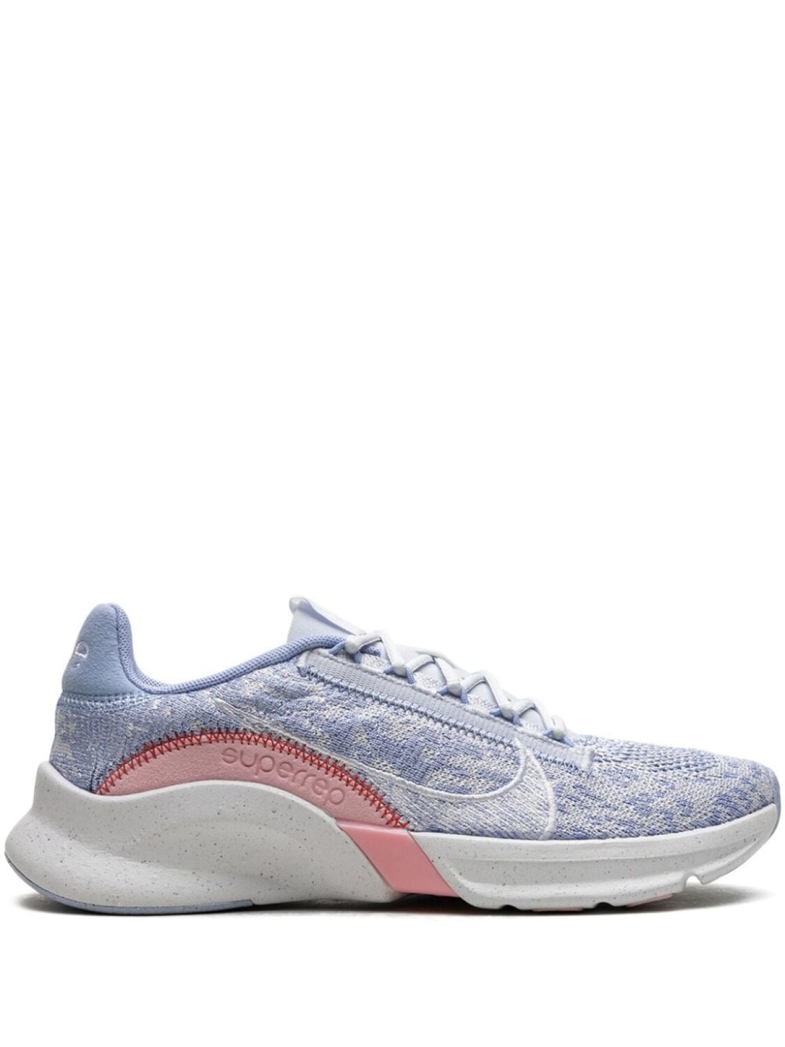 

Кроссовки SuperRep Go 3 Flyknit Next Nature White/Grey Nike, синий