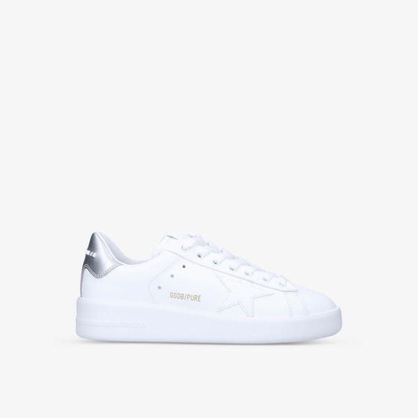 

Женские кожаные кроссовки Pure Star 80185 с низким берцем Golden Goose, белый