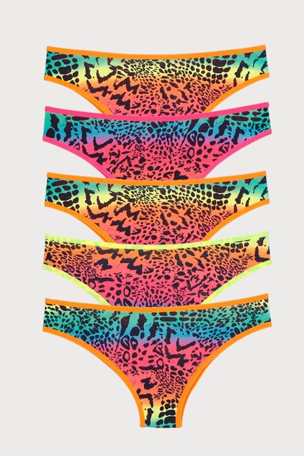 

Женские трусики Mixcolor, 5 шт., лайкра Nicoletta, разноцветный