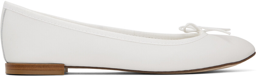 

Белые балетки Repetto Cendrillon