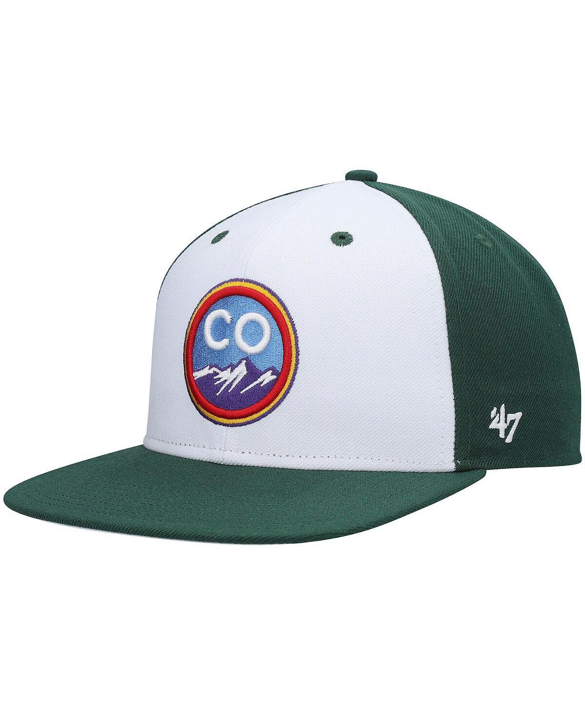 Мужская зеленая кепка Colorado Rockies City Connect Captain Snapback '47 Brand