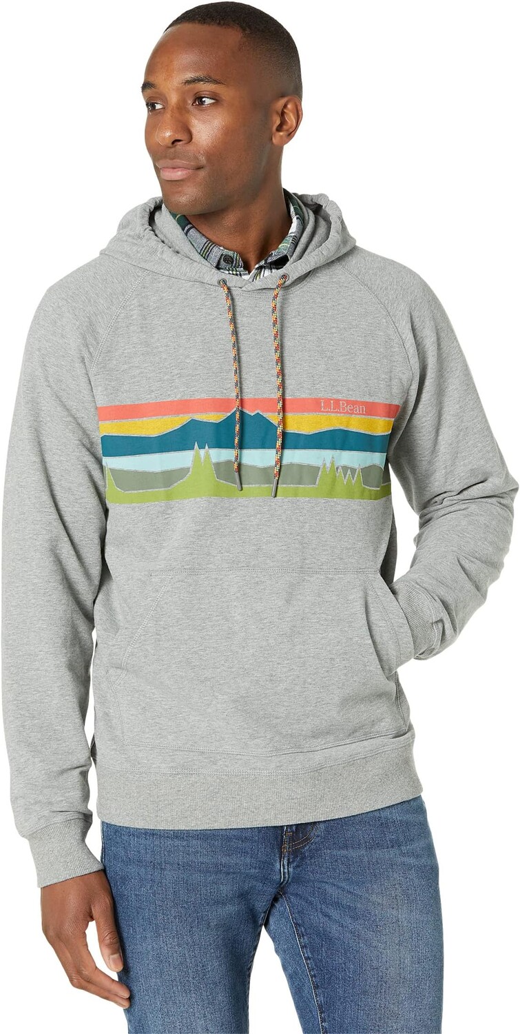 

Толстовка с рисунком Camp Regular L.L.Bean, цвет Gray Heather/Colorbars
