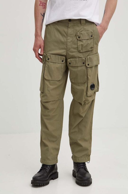 

Хлопковые брюки Rip-Stop Loose Cargo C.P. Company, зеленый
