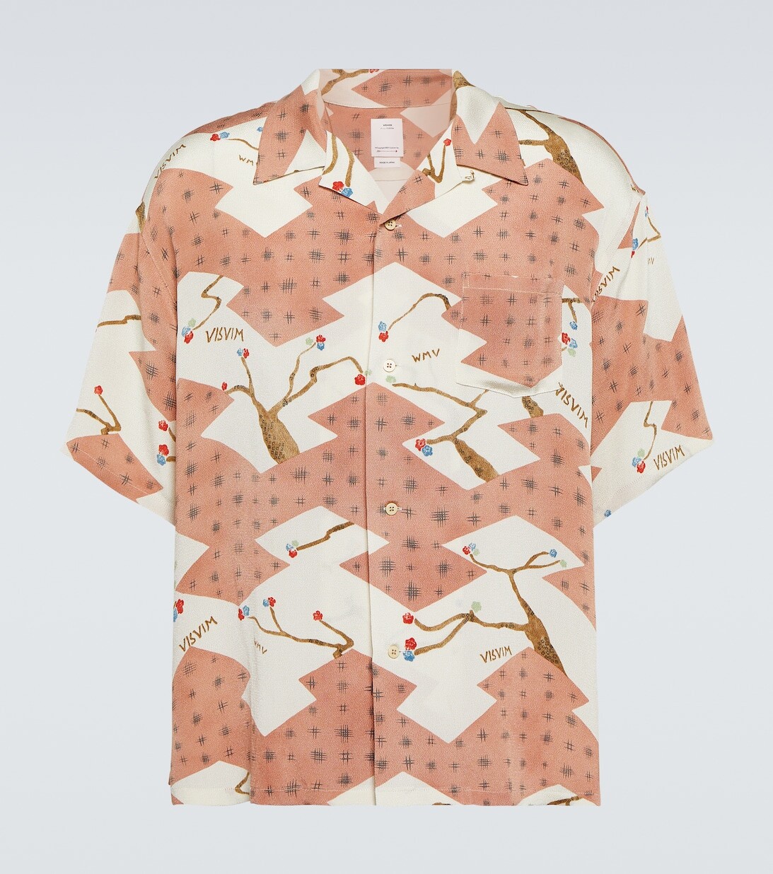 

Шелковая рубашка для боулинга с принтом Crosby Visvim, разноцветный