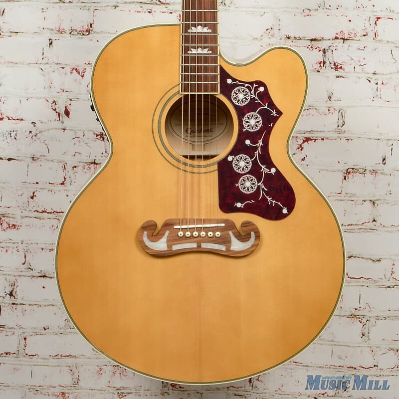 

Акустическая гитара Epiphone J-200 EC Studio Acoustic/Electric Guitar- Vintage Natural