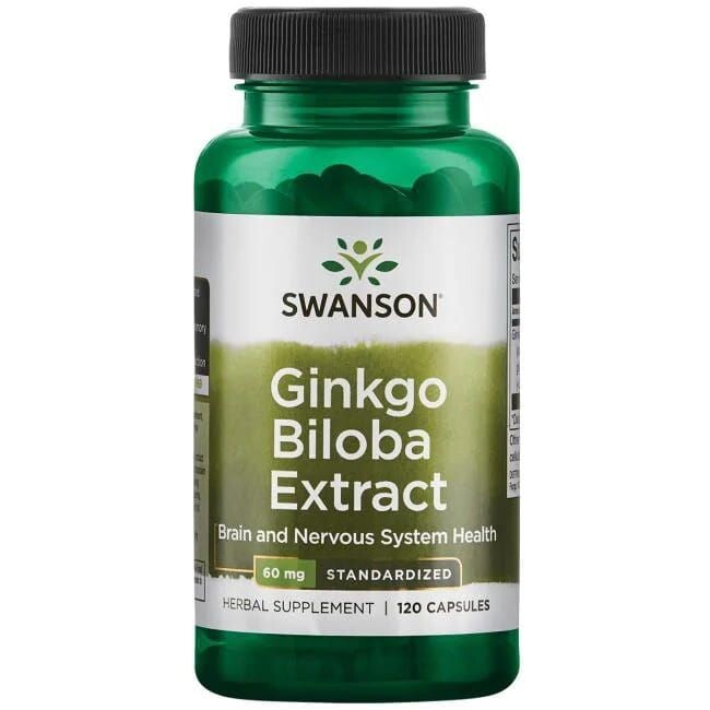 

Swanson Ginkgo Biloba Улучшение настроения, улучшение работы мозга, 120 шт.