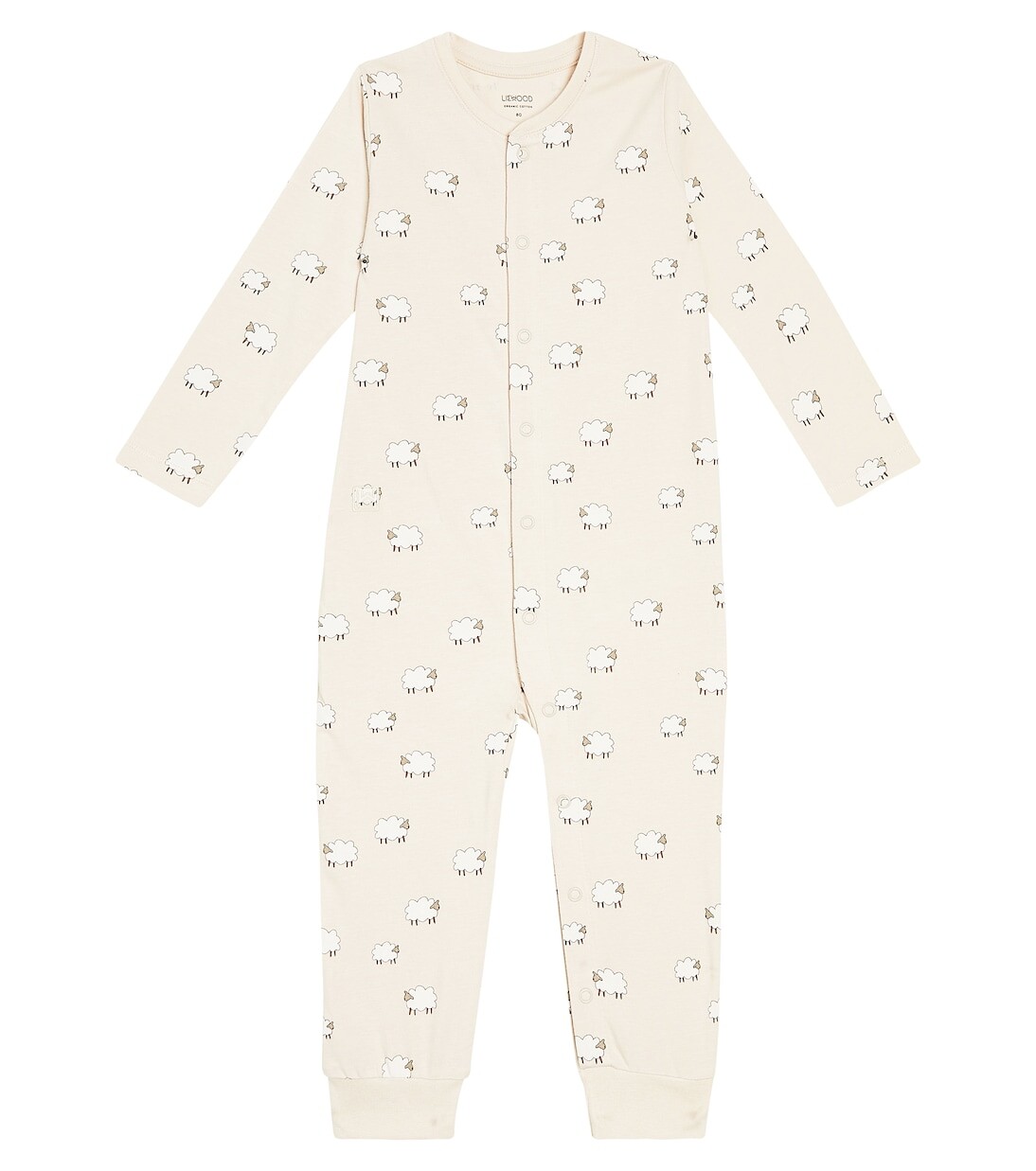 

Комбинезон baby birk из смесового хлопка Liewood, бежевый