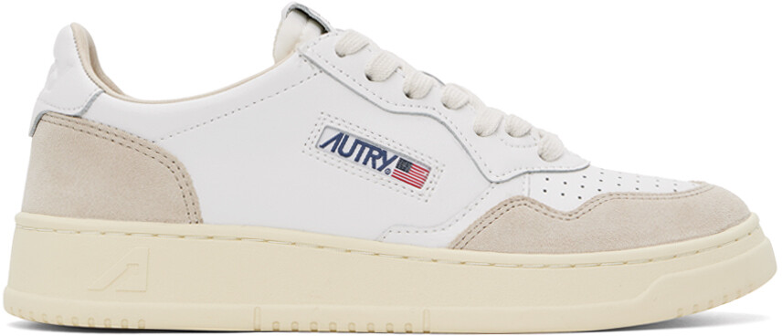 

Белые низкие кеды Medalist Autry, цвет Leat/Suede white