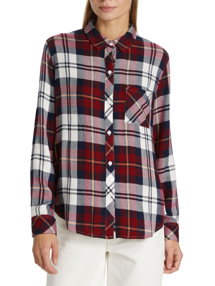 

Рубашка Hunter на пуговицах спереди Rails, цвет Merlot Navy