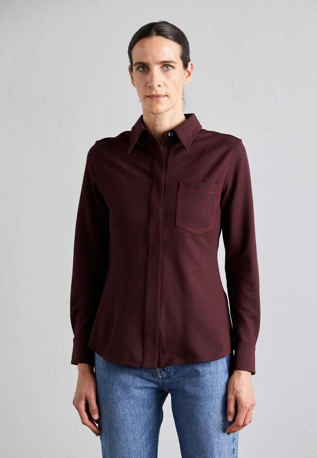 

Блузка Victoria Beckham, цвет rosewood