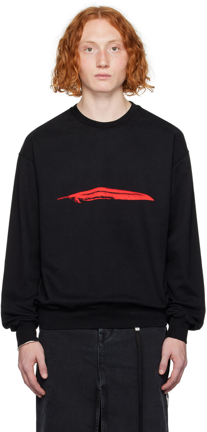 

Черный свитшот Ann Demeulemeester Henricus