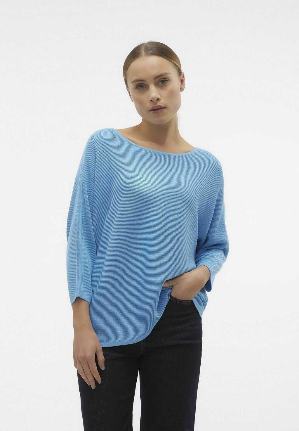 

Вязаный свитер VMNORA 3/4 BOATNECK Vero Moda, цвет bonnie blue