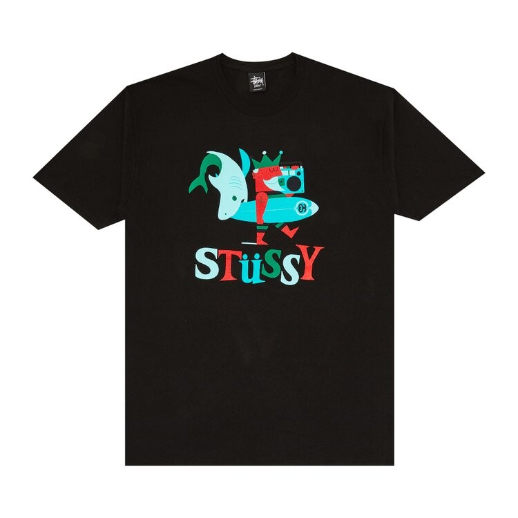 

Футболка Stussy King Surfer 'Black', черный