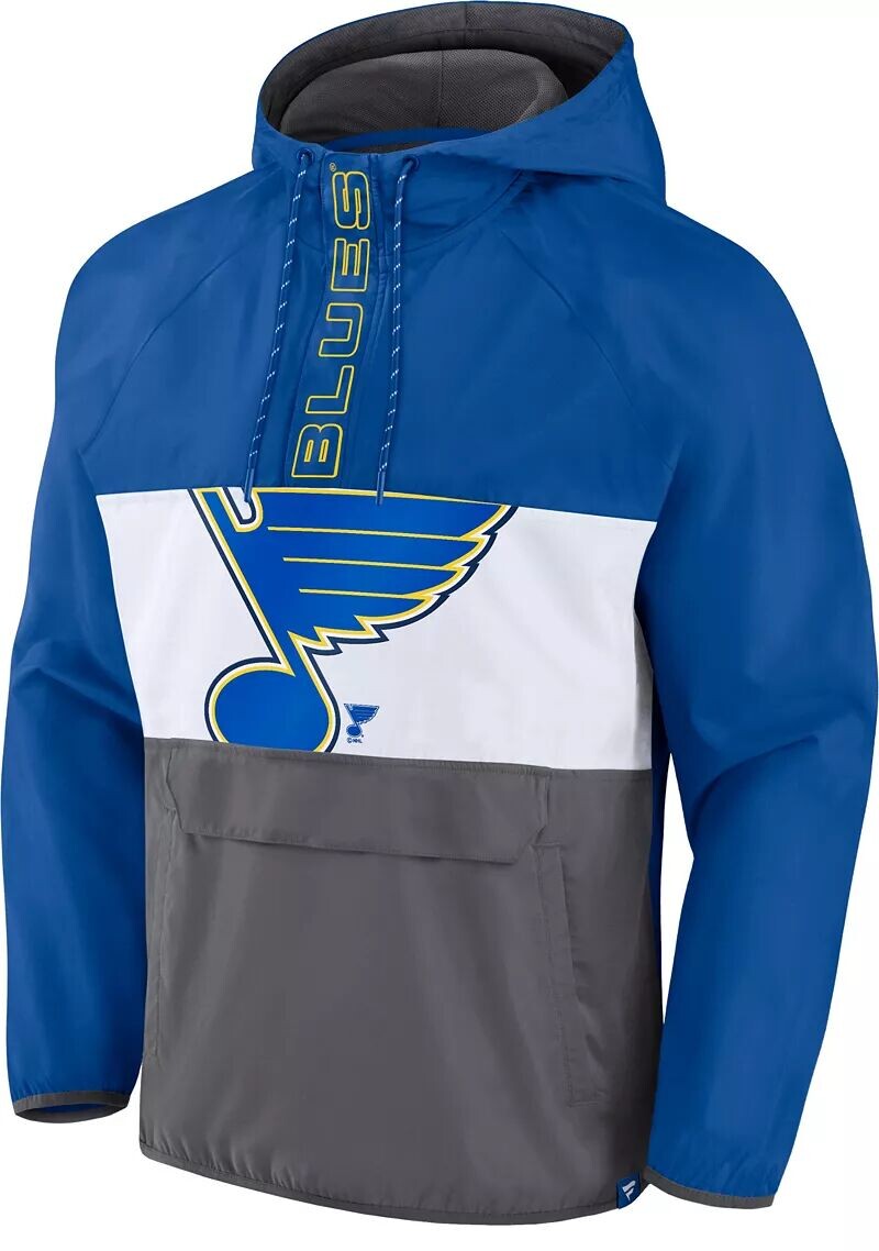 

Синяя пуловерная куртка-анорак NHL St. Louis Blues