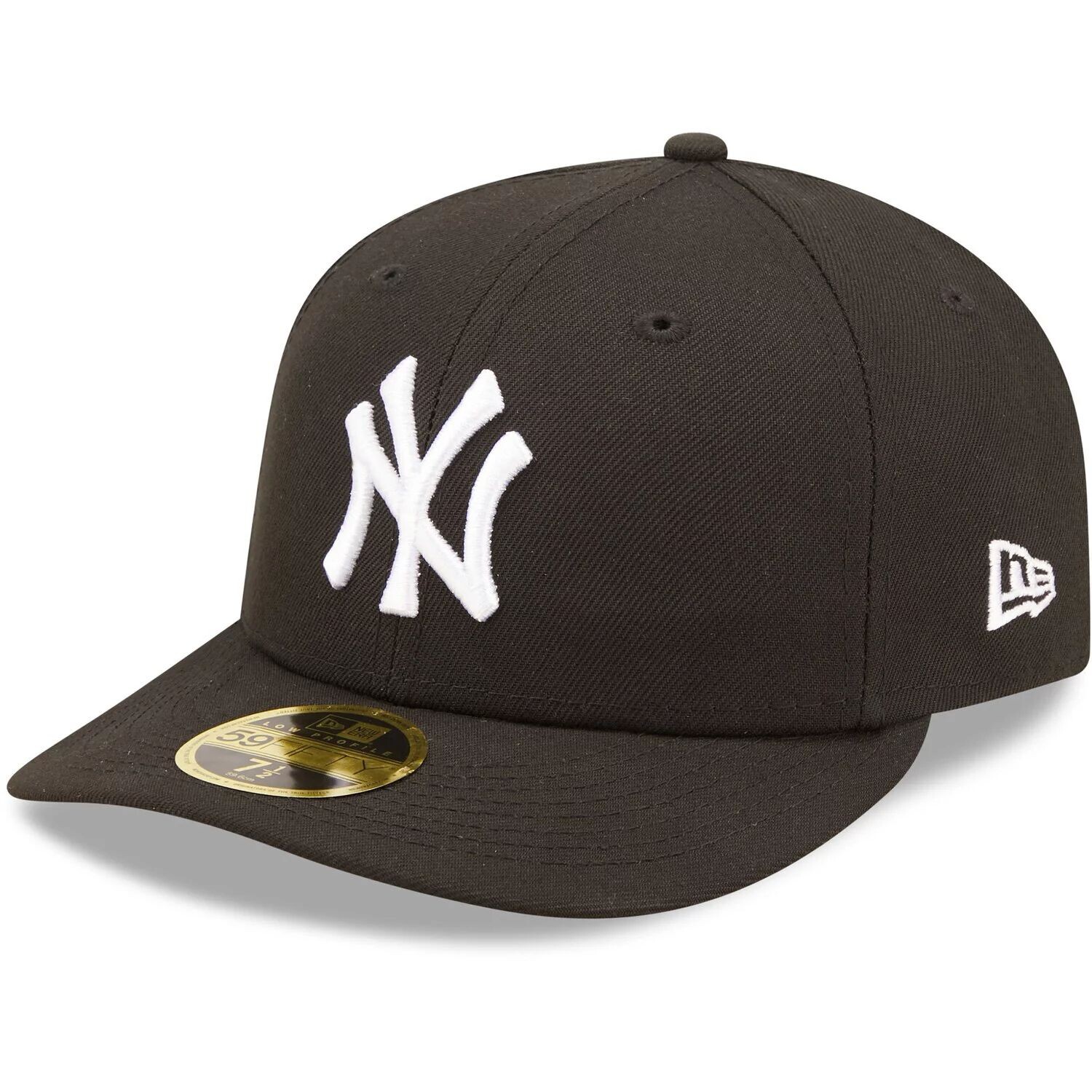 

Мужская облегающая шляпа New Era New York Yankees черно-белая с низким профилем 59FIFTY