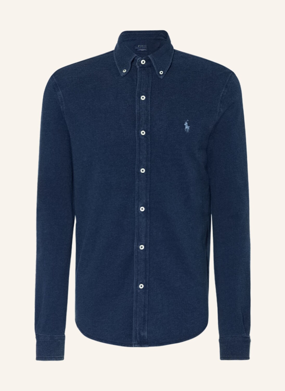 

Рубашка POLO RALPH LAUREN Piqué-Custom Fit, синий