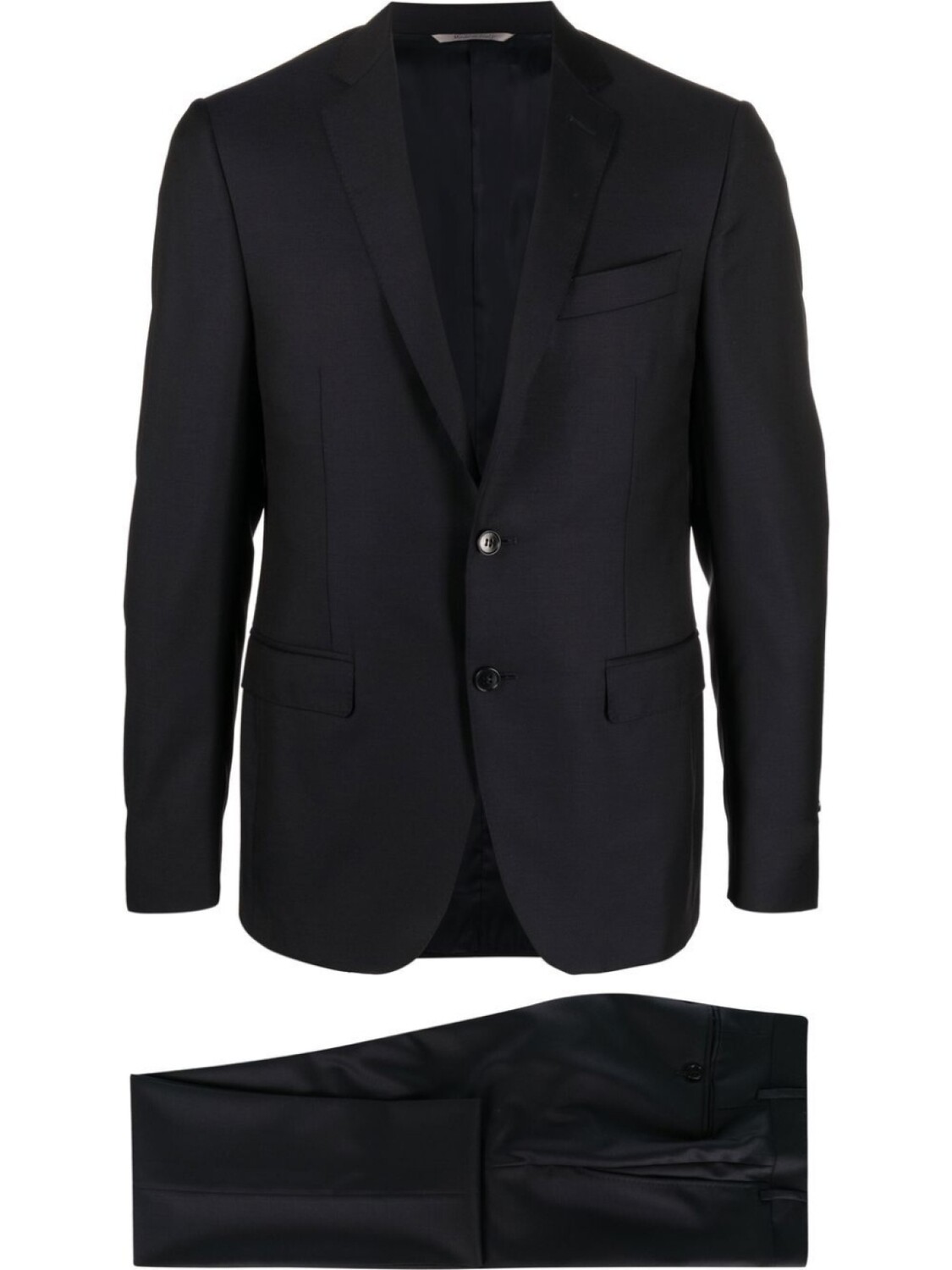 

Canali костюм-двойка с однобортным пиджаком, синий