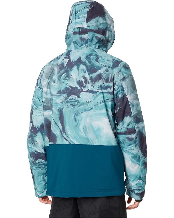 Куртка Quiksilver Snow Mission Printed Block Jacket, цвет Resin Tint Majolica Blue