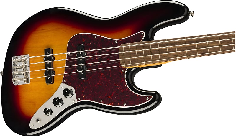 Басс гитара Squier Classic Vibe '60s Jazz Bass Fretless in 3-Color Sunburst