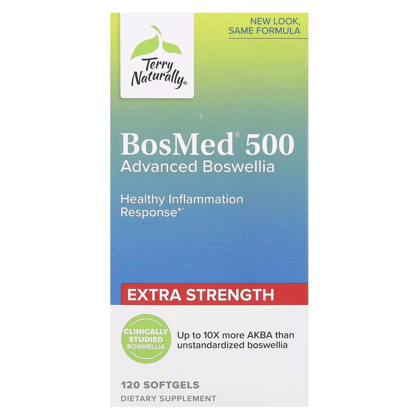 Terry Naturally BosMed 500 Advanced Boswellia Extra Strength 120 мягких таблеток europharma terry naturally bosmed 500 экстра сила улучшенная босвелия 500 мг 60 мягких капсул