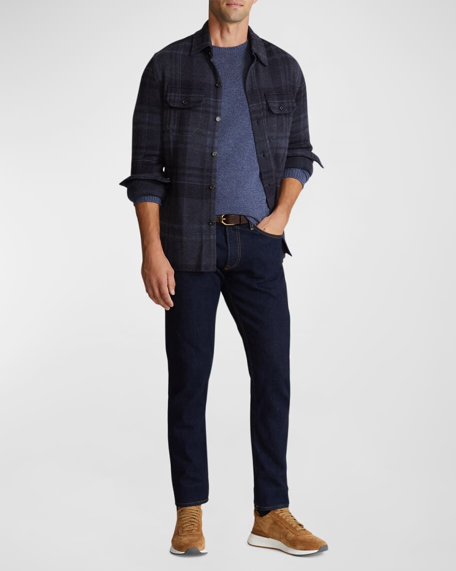 

Мужской кашемировый свитер с круглым вырезом Ralph Lauren Purple Label