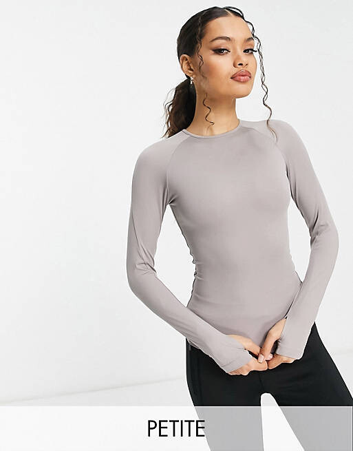 

Топ узкого кроя с длинными рукавами ASOS 4505 Petite Icon