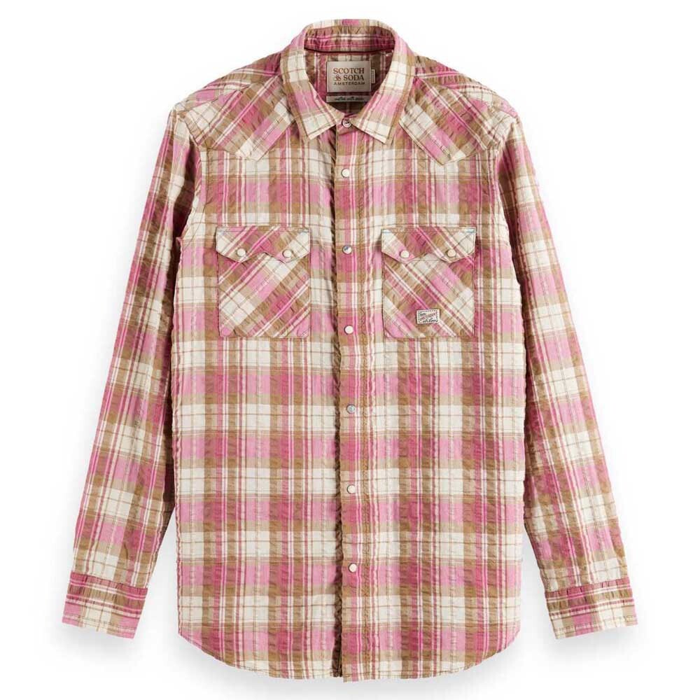 

Рубашка с длинным рукавом Scotch & Soda Western Check, розовый